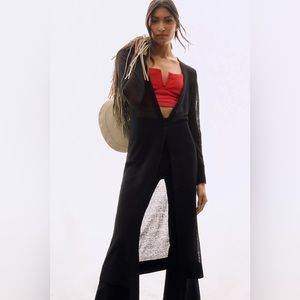 Maeve Sheer Duster Sweater